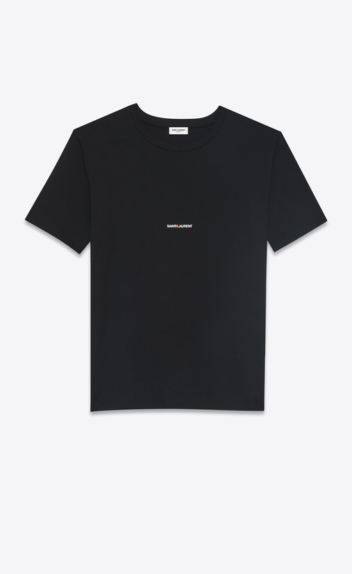 SAINT LAURENT T-Shirt & Jersey Damen boyfriend schwarzes saint laurent t-shirt mit kurzen ärmeln a_V4